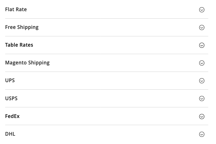 magent 2 shipping methods
