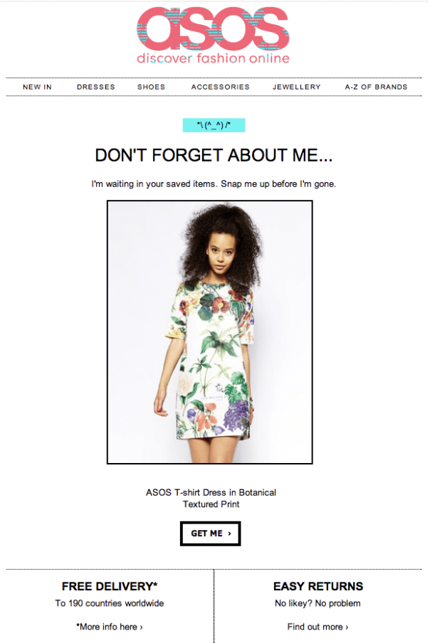 ASOS email example
